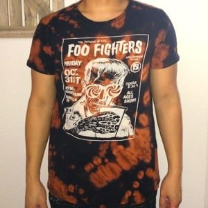 Foo fighters band t-shirt up cycled women's M